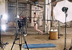 Young submissive gay gets tied up for bareback sex with dominant master