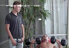 A hot guy teaches his young and slim boyfriend how to have anal sex with each other
