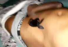 A young European man with a large penis gets a tattoo while ejaculating