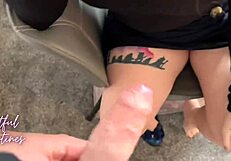 Stepmother gets a facial while on a work call