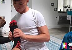 Gay massage with hot ass and big cock action