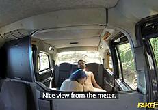 Hot amateur couple has sex in a car
