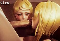 3D animated gay hentai with POV feature featuring Nier: Automata twins