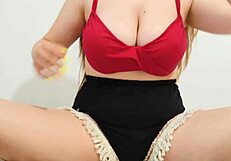 Natural tits bounce in homemade rough BDSM video - depravedminx