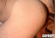 Tony Genius and Brody Meyer in hardcore bro job scene with anal action