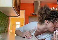 Stepmother seduces her college son’s best friend and gives him a hot blowjob and fuck