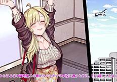 Damn! Asian JAV babe blows and plays wild in Japanese hentai game action!