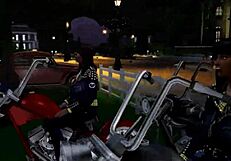 Biker chicks get golden shower and handjob in group session