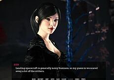 3D animated sex game with hot busty babes and cumshots