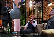 3D animated porn with anal sex and other sex acts in a fashion company environment