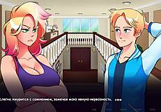 Woodchester adventure begins: Sexy cartoon gameplay with big tits and pussy scenes