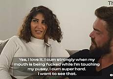 Tattooed hunk enjoys rough sex with exotic Venus