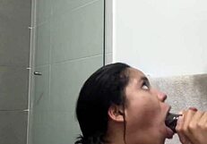 Public bathroom tryst almost gets us in trouble