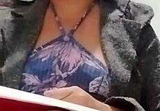 A hot and steamy video of a Latina teacher in action