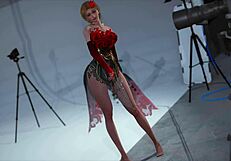Beautiful girl with big cans playing Eternum 201