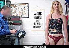 Caught red-handed, shoplifter gets punished with hardcore sex