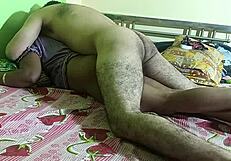 Black matured aunt gets fucked in the ass by husband