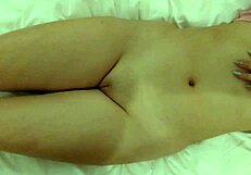 Spying on Asian Step Sister's Tight Pussy - Jerked Off!