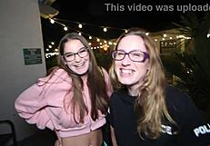 White girl cops parody Season 4 with Kendra Heart, Misty Rein, Shimmy Cash backstage.