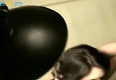 Peruvian beauty Jazmin in hot scenes with an Asian partner