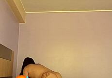 My husband gets a hot and steamy surprise