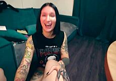 My nerdy stepbro got horny while staring at my ass
