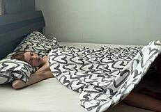 Married teen couple banging hard in favorite bedroom positions