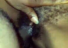 I can no longer control myself and I cum on her wet pussy because it is too slippery