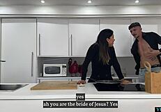 Hot Colombian MILF gets rough fucked by her friend