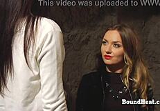 Lesbian slave punished and pleasured by her dominant mistress