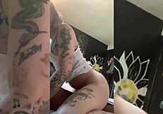 Beautiful emo girl gets dominated and moans loudly