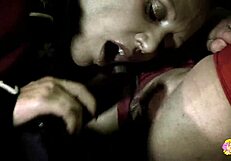 Retro uniforms and big tits in hot group sex scene
