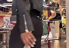 Big butts in yoga pants in public in Baltimore