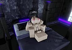 Big tits and ass get fucked on Roblox