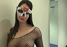 Beautiful teen Angelina brill in a solo set with a big black cock