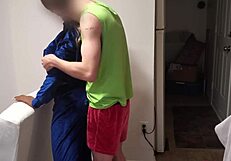 Doll Bent Over in Crush Blue Juicy Tracksuit for Wild Action