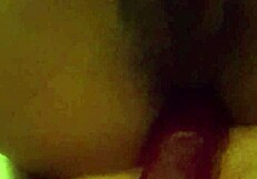 Black beauty enjoys anal masturbation with a toy