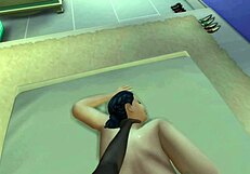 A young Arab man has sex with his older Arab woman in her home
