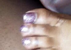 Foot fetish fun with toejob and cock worship