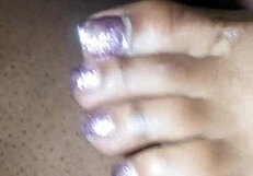 Foot fetish fun with toejob and cock worship