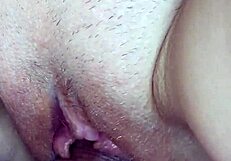 Close up of a big pussy with cum and a creampie