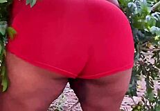 Evang Lika, the neighbor who likes big natural tits and a black dick