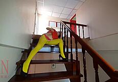 Velma searches for clues in suspect's bedroom