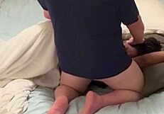 An amateur ebony guy from the neighborhood made a home porn