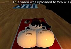 Fat woman with a huge ass gets fucked in Roblox