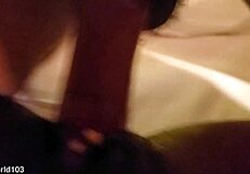 A tiny stripper takes the guy's cock in her ass