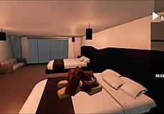 Girl was fucked in the hat in Roblox Studio