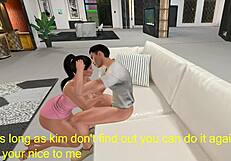 Kim's friend is a slutty and passionate girl