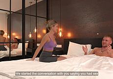 Guy seduced stepsister, rubbed, pleasured publicly