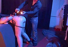 A pervert guy peed on two anal sluts and fucked them hard